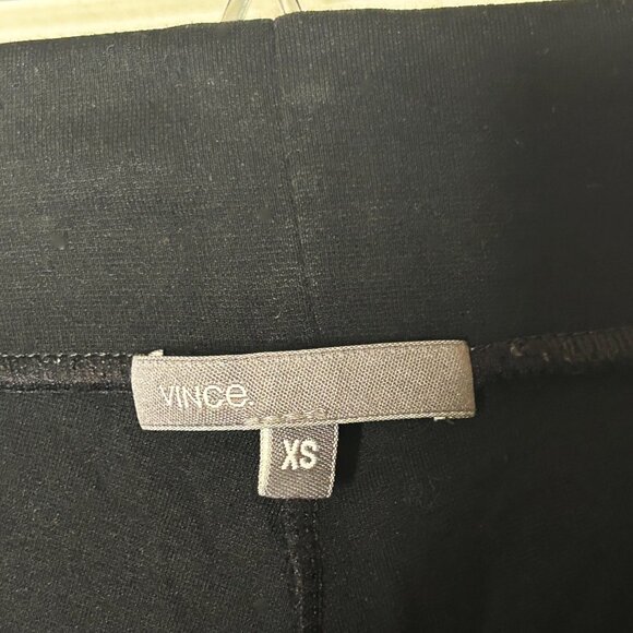 VINCE Capri Black Leggings Med Weight SIZE XS - Picture 2 of 2